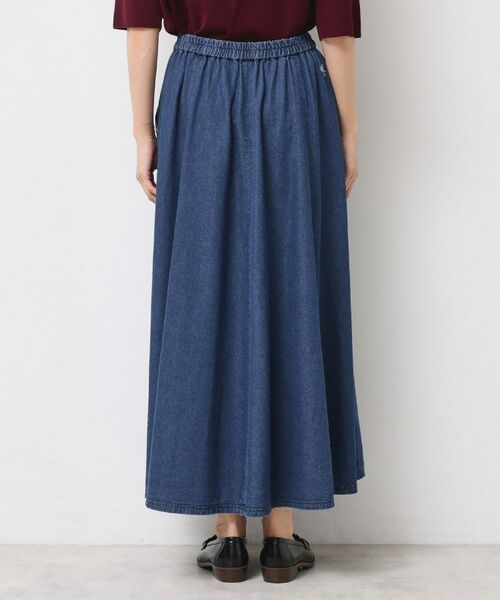 Dessin / デッサン ロング・マキシ丈スカート | 【ウエストゴム・洗える】ライトオンスデニムフレアスカート | 詳細11