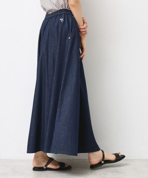 Dessin / デッサン ロング・マキシ丈スカート | 【ウエストゴム・洗える】ライトオンスデニムフレアスカート | 詳細6