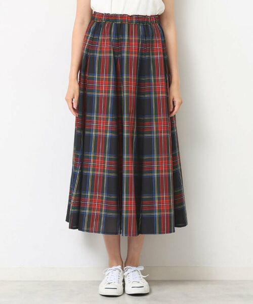 Dessin / デッサン ロング・マキシ丈スカート | 【ウエストゴム/洗える】映えチェック柄スカート（XS~L） | 詳細18