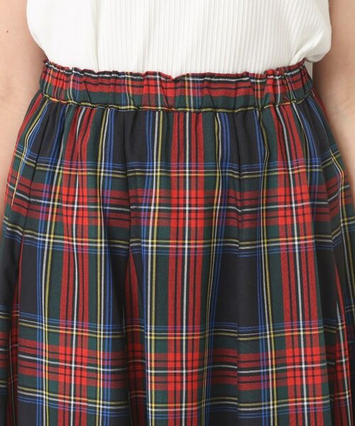Dessin / デッサン ロング・マキシ丈スカート | 【ウエストゴム/洗える】映えチェック柄スカート（XS~L） | 詳細21