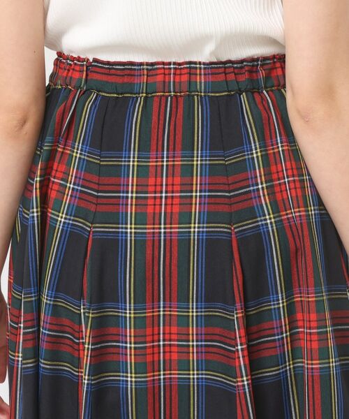 Dessin / デッサン ロング・マキシ丈スカート | 【ウエストゴム/洗える】映えチェック柄スカート（XS~L） | 詳細22