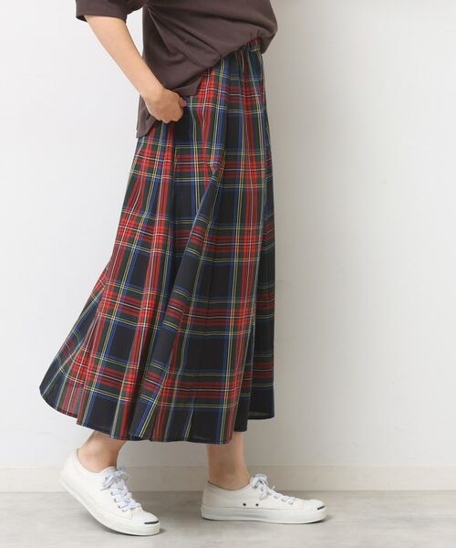 Dessin / デッサン ロング・マキシ丈スカート | 【ウエストゴム/洗える】映えチェック柄スカート（XS~L） | 詳細3