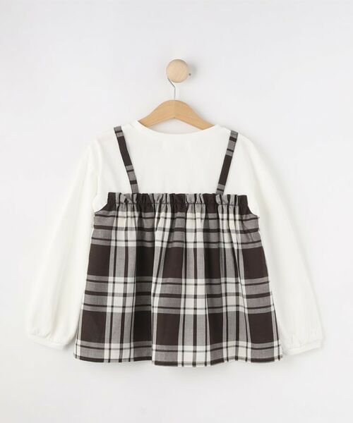Dessin / デッサン カットソー | ガーゼチェックドッキングカットソー | 詳細2