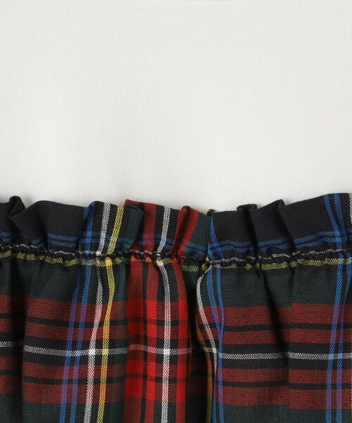 Dessin / デッサン カットソー | ガーゼチェックドッキングカットソー | 詳細8