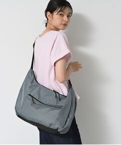 Dessin / デッサン ショルダーバッグ | 【ユニセックス/A4収納可/多ポケット】リップストップハーフムーンショルダーバッグ