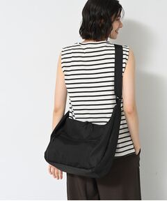 Dessin / デッサン ショルダーバッグ | 【ユニセックス/A4収納可/多ポケット】リップストップハーフムーンショルダーバッグ