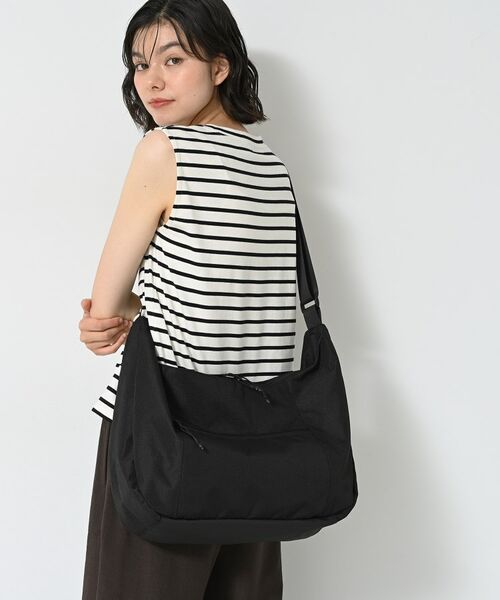 Dessin / デッサン ショルダーバッグ | 【ユニセックス/A4収納可/多ポケット】リップストップハーフムーンショルダーバッグ | 詳細1