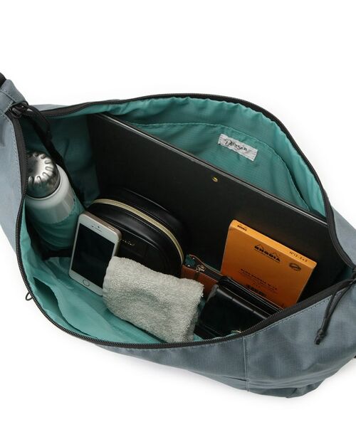 Dessin / デッサン ショルダーバッグ | 【ユニセックス/A4収納可/多ポケット】リップストップハーフムーンショルダーバッグ | 詳細16