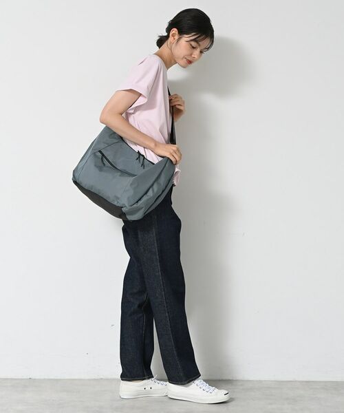 Dessin / デッサン ショルダーバッグ | 【ユニセックス/A4収納可/多ポケット】リップストップハーフムーンショルダーバッグ | 詳細5