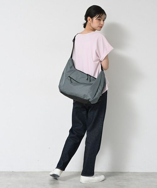 Dessin / デッサン ショルダーバッグ | 【ユニセックス/A4収納可/多ポケット】リップストップハーフムーンショルダーバッグ | 詳細6