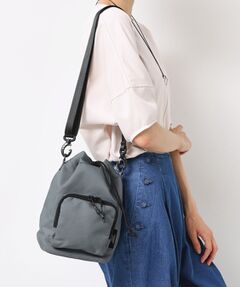 Dessin / デッサン ショルダーバッグ | 【ユニセックス】リップストップ素材巾着型バッグ