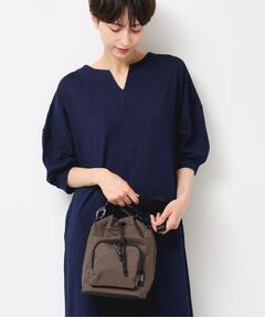 Dessin / デッサン ショルダーバッグ | 【ユニセックス】リップストップ素材巾着型バッグ