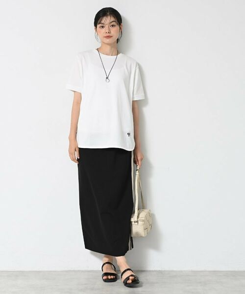 Dessin / デッサン カットソー | 【洗える】シャツテール半袖Tシャツ | 詳細2