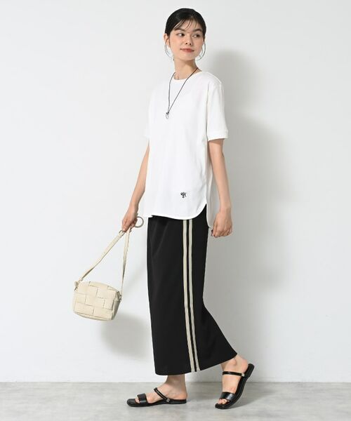 Dessin / デッサン カットソー | 【洗える】シャツテール半袖Tシャツ | 詳細3