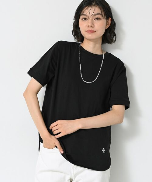 Dessin / デッサン カットソー | 【洗える】シャツテール半袖Tシャツ | 詳細6