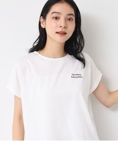 Dessin / デッサン カットソー | 【洗える】フレンチスリーブロゴ入りTシャツ