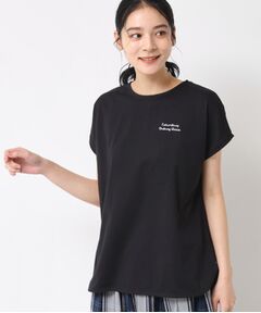 Dessin / デッサン カットソー | 【洗える】フレンチスリーブロゴ入りTシャツ