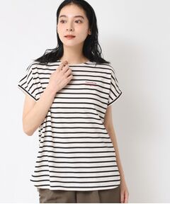 Dessin / デッサン カットソー | 【洗える】フレンチスリーブロゴ入りTシャツ