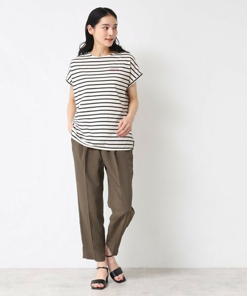 Dessin / デッサン カットソー | 【洗える】フレンチスリーブロゴ入りTシャツ | 詳細11