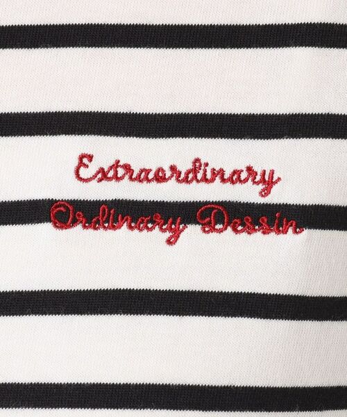 Dessin / デッサン カットソー | 【洗える】フレンチスリーブロゴ入りTシャツ | 詳細12