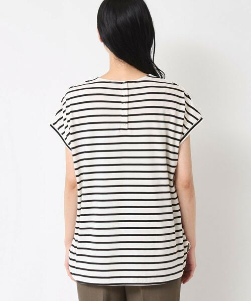 Dessin / デッサン カットソー | 【洗える】フレンチスリーブロゴ入りTシャツ | 詳細15