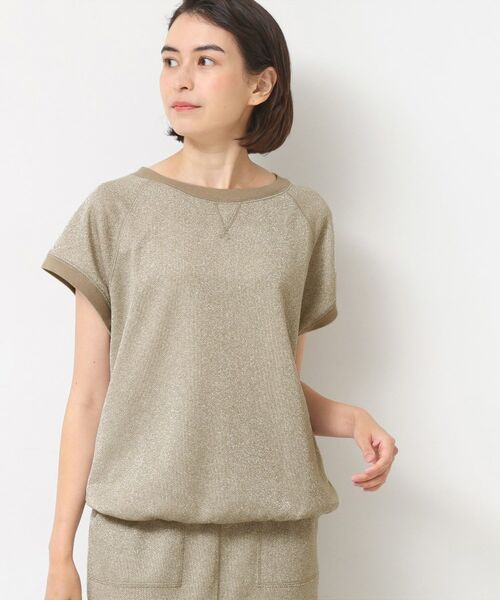 Dessin / デッサン カットソー | 【セットアップ可・洗える】ラメ裏毛トップス | 詳細1