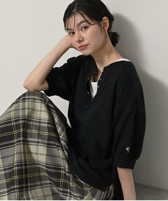 Dessin / デッサン カットソー | 【360度可愛い/前後2WAY/洗える】ライトコットンヘンリーカットソー