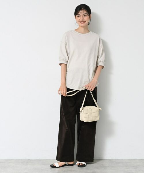 Dessin / デッサン カットソー | 【360度可愛い/前後2WAY/洗える】ライトコットンヘンリーカットソー | 詳細10