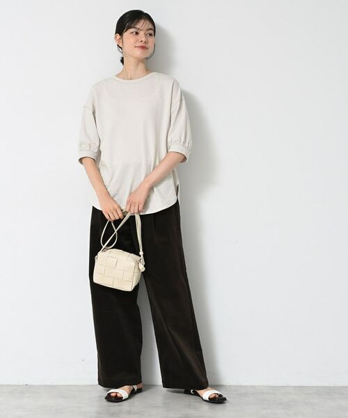 Dessin / デッサン カットソー | 【360度可愛い/前後2WAY/洗える】ライトコットンヘンリーカットソー | 詳細11