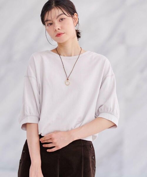 Dessin / デッサン カットソー | 【360度可愛い/前後2WAY/洗える】ライトコットンヘンリーカットソー | 詳細13