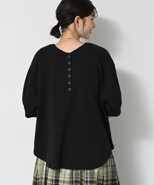 Dessin / デッサン カットソー | 【360度可愛い/前後2WAY/洗える】ライトコットンヘンリーカットソー | 詳細2