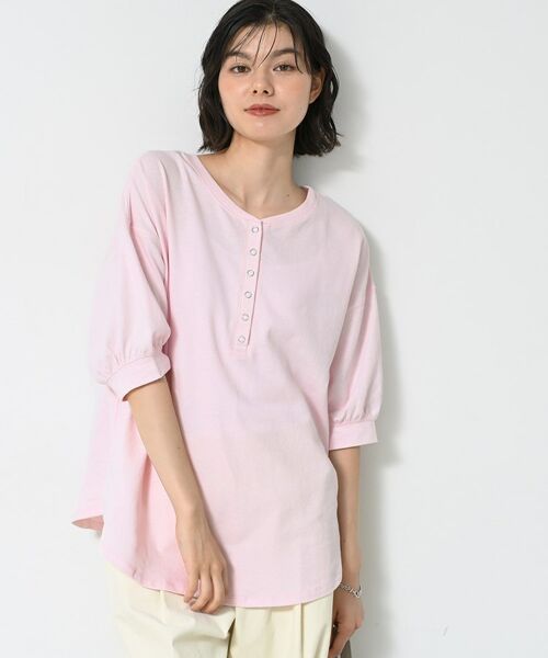 Dessin / デッサン カットソー | 【360度可愛い/前後2WAY/洗える】ライトコットンヘンリーカットソー | 詳細23