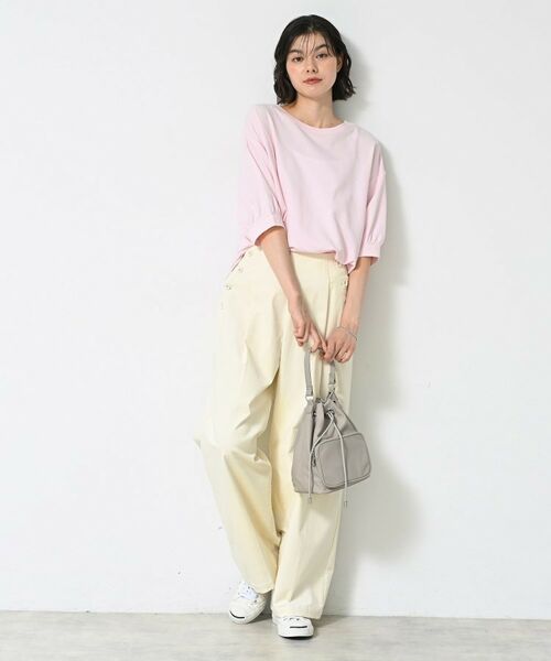 Dessin / デッサン カットソー | 【360度可愛い/前後2WAY/洗える】ライトコットンヘンリーカットソー | 詳細24