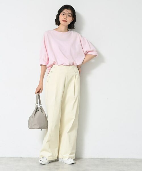 Dessin / デッサン カットソー | 【360度可愛い/前後2WAY/洗える】ライトコットンヘンリーカットソー | 詳細25