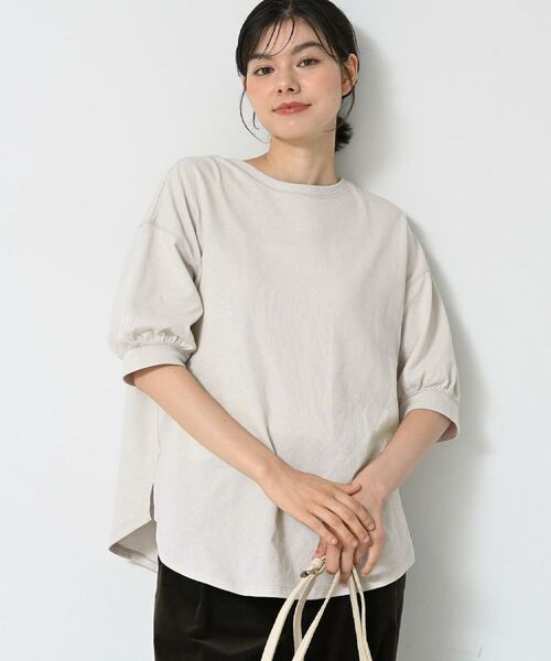 Dessin / デッサン カットソー | 【360度可愛い/前後2WAY/洗える】ライトコットンヘンリーカットソー | 詳細7