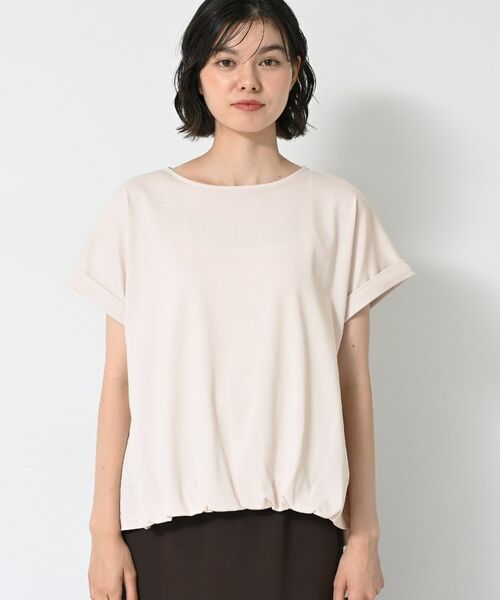 Dessin / デッサン カットソー | 【二の腕カバー/UVカット】ロールアップスリーブ裾ギャザーカットソー | 詳細17