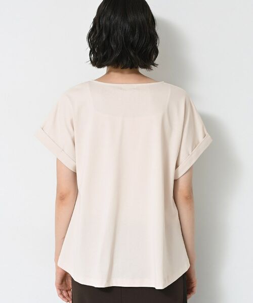 Dessin / デッサン カットソー | 【二の腕カバー/UVカット】ロールアップスリーブ裾ギャザーカットソー | 詳細19