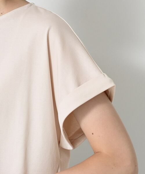 Dessin / デッサン カットソー | 【二の腕カバー/UVカット】ロールアップスリーブ裾ギャザーカットソー | 詳細21