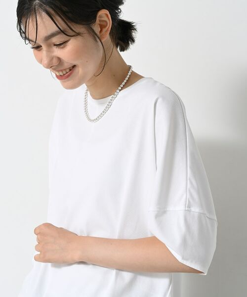 Dessin / デッサン カットソー | 【二の腕カバー/UVカット】ランタンスリーブカットソー | 詳細1