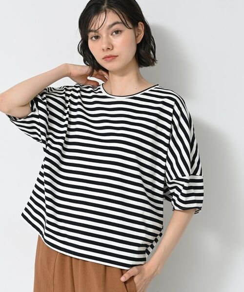 Dessin / デッサン カットソー | 【二の腕カバー/UVカット】ランタンスリーブカットソー | 詳細11