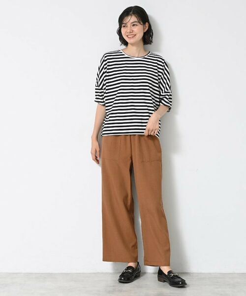 Dessin / デッサン カットソー | 【二の腕カバー/UVカット】ランタンスリーブカットソー | 詳細12