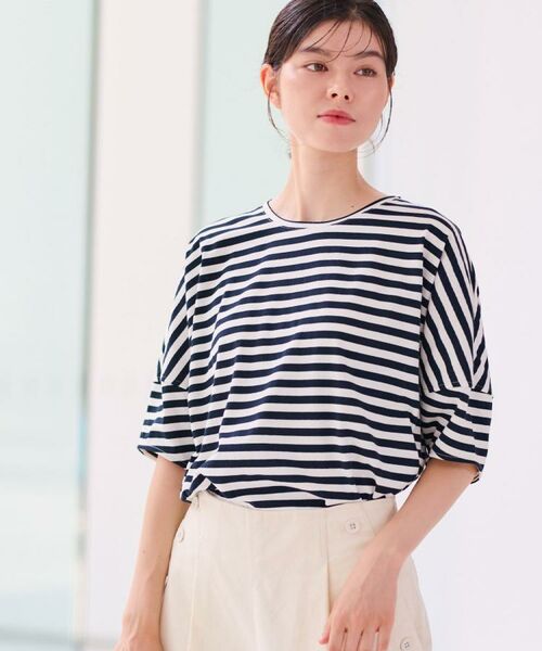 Dessin / デッサン カットソー | 【二の腕カバー/UVカット】ランタンスリーブカットソー | 詳細14