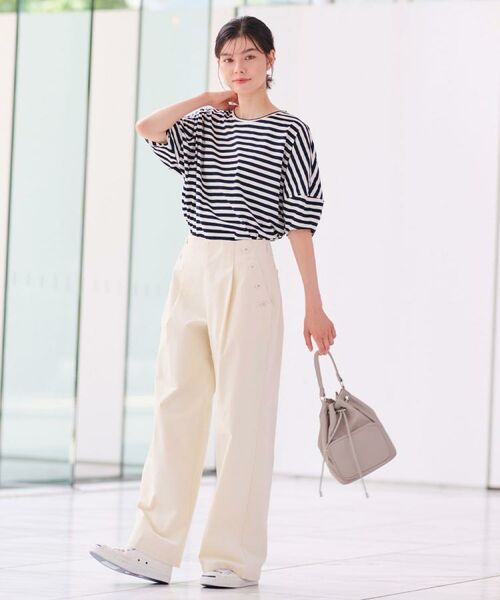 Dessin / デッサン カットソー | 【二の腕カバー/UVカット】ランタンスリーブカットソー | 詳細15