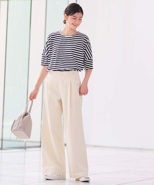 Dessin / デッサン カットソー | 【二の腕カバー/UVカット】ランタンスリーブカットソー | 詳細16