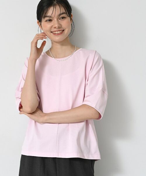 Dessin / デッサン カットソー | 【二の腕カバー/UVカット】ランタンスリーブカットソー | 詳細5