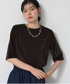 Dessin / デッサン カットソー | 【洗える】シアーベロアトップス