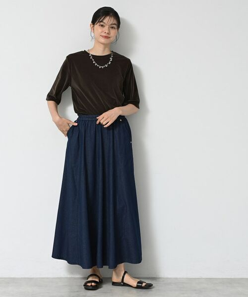 Dessin / デッサン カットソー | 【洗える】シアーベロアトップス | 詳細11