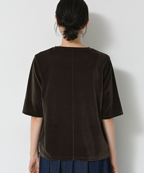 Dessin / デッサン カットソー | 【洗える】シアーベロアトップス | 詳細15