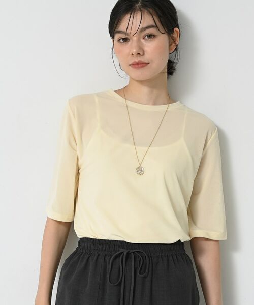 Dessin / デッサン カットソー | 【洗える】シアーベロアトップス | 詳細2