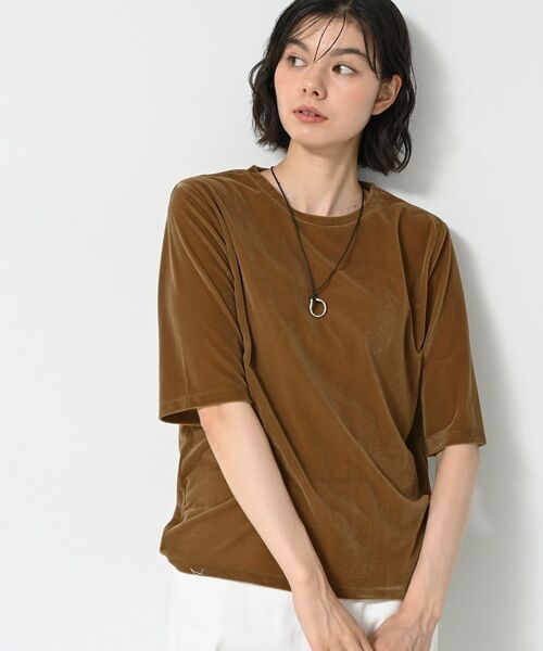 Dessin / デッサン カットソー | 【洗える】シアーベロアトップス | 詳細5